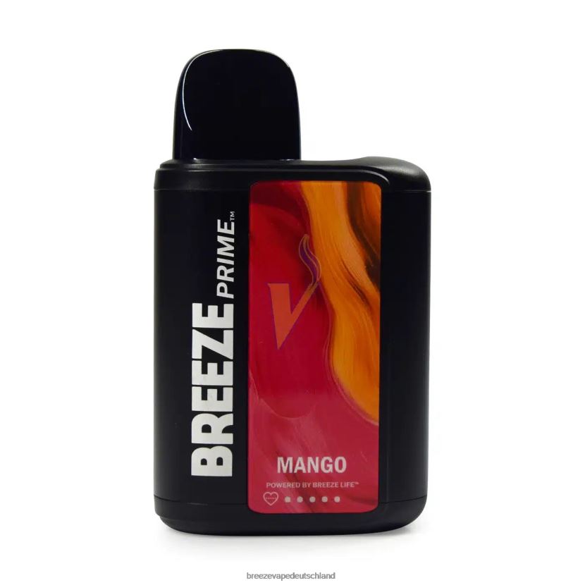 DB4FTR5 Breeze Prime 6000 Züge Mango | Breeze Vape Cost