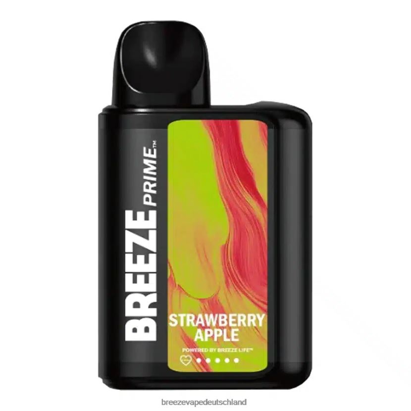 DB4FTR6 Breeze Prime 6000 Züge Erdbeerapfel | Breeze Vape Ingredients
