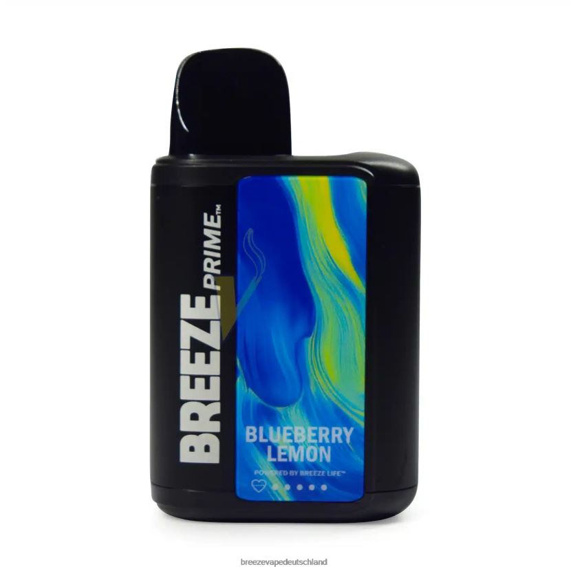 DB4FTR7 Breeze Prime 6000 Züge Blaubeer-Zitrone | Breeze Vape Pen