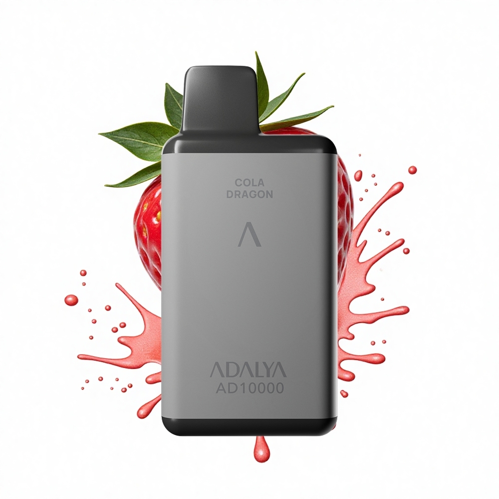 Adalya AD 10000 Puffs Erdbeer-Splash mit Sandstrahl-Lack und USB-C