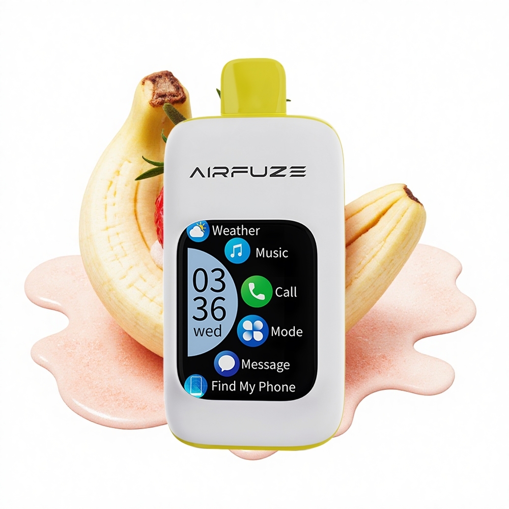 AirFuze Smart 30000 Puffs Erdbeer-Banane Smart 900mAh TFT Typ-C