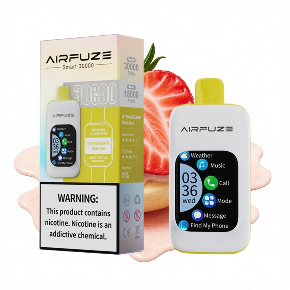 AirFuze Smart 30000 Puffs Erdbeer-Banane Smart 900mAh TFT Typ-C