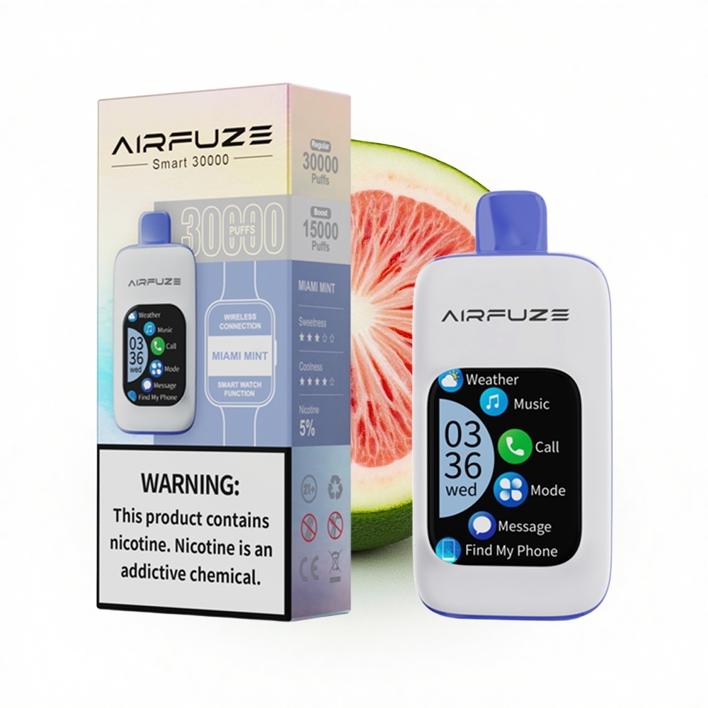 AirFuze Smart 30000 Puffs Münz Frisch 900mAh Typ-C Display