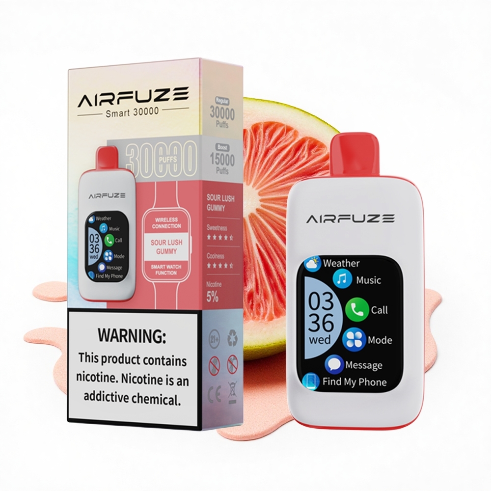 AirFuze Smart 30000 Puffs Sauer Üppiger Gummibärchen Typ-C 5% 900mAh