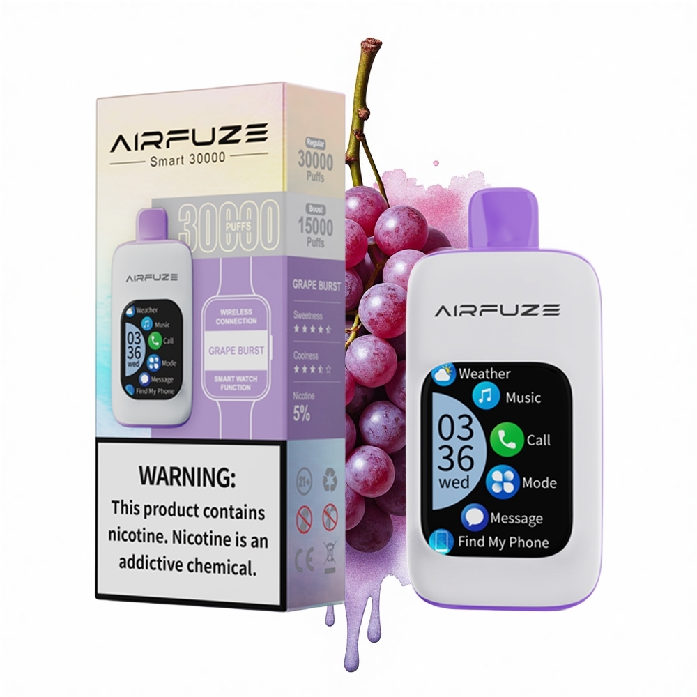 AirFuze Smart 30000 Puffs Traubensaft-Explosion 5% 900mAh Typ-C