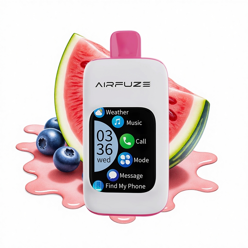 AirFuze Smart Pro 40000 Puffs Blaubeer-Wassermelone Smart Touch Bildschirm Drahtlos Musik