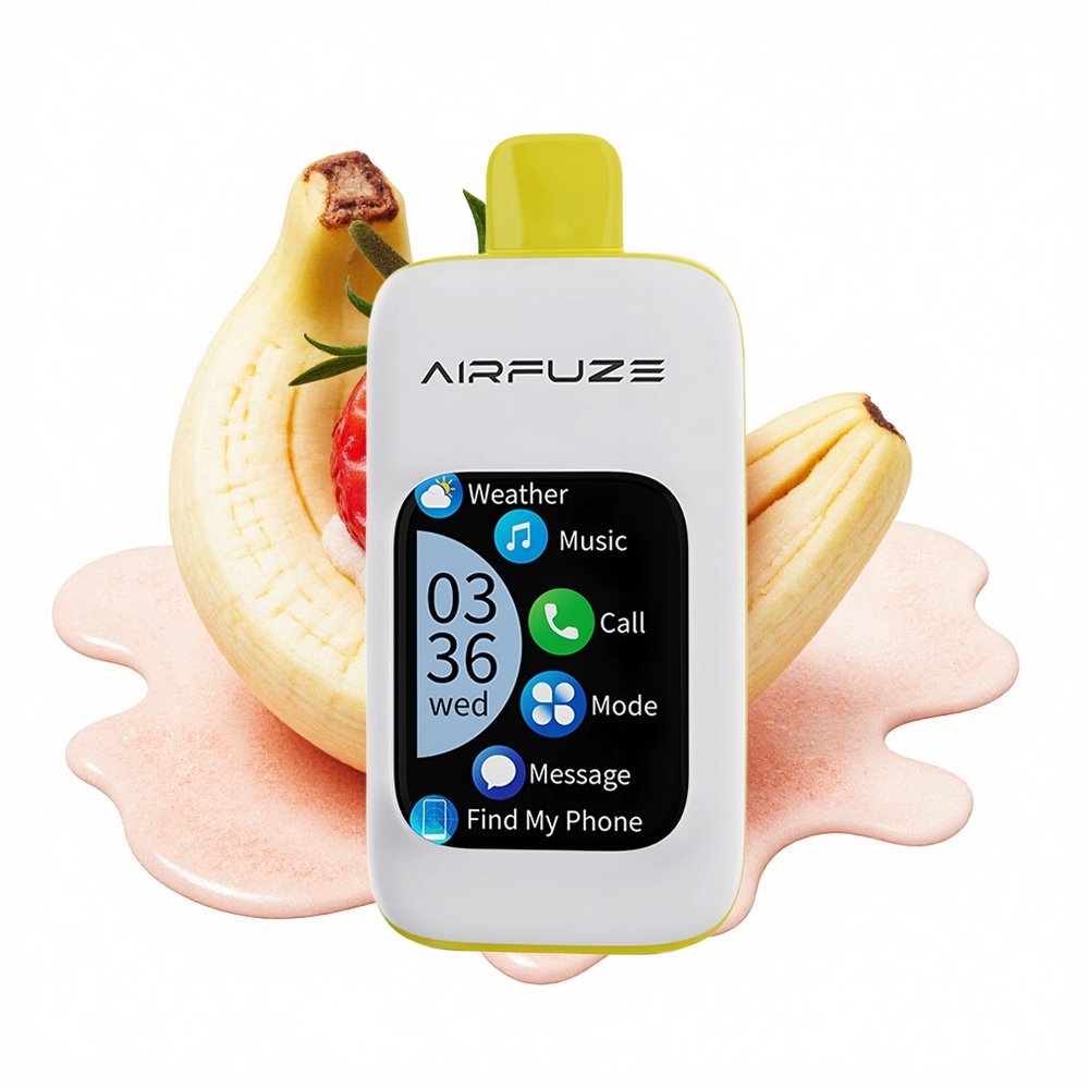 AirFuze Smart Pro 40000 Puffs Erdbeer-Banane Smart Musik Anruf Boost