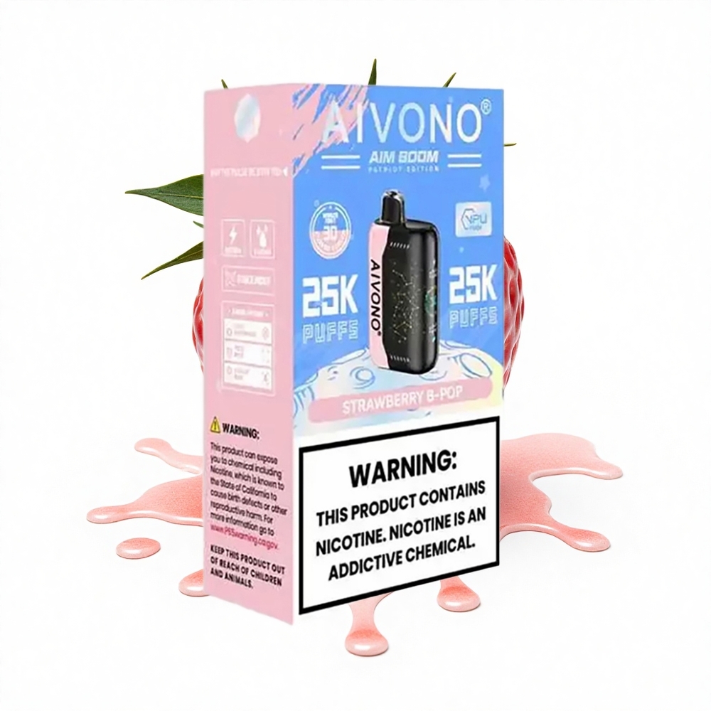 Aivono Aim Boom 25000 Puffs Erdbeer B Pop Typ-C 28ml 650mAh