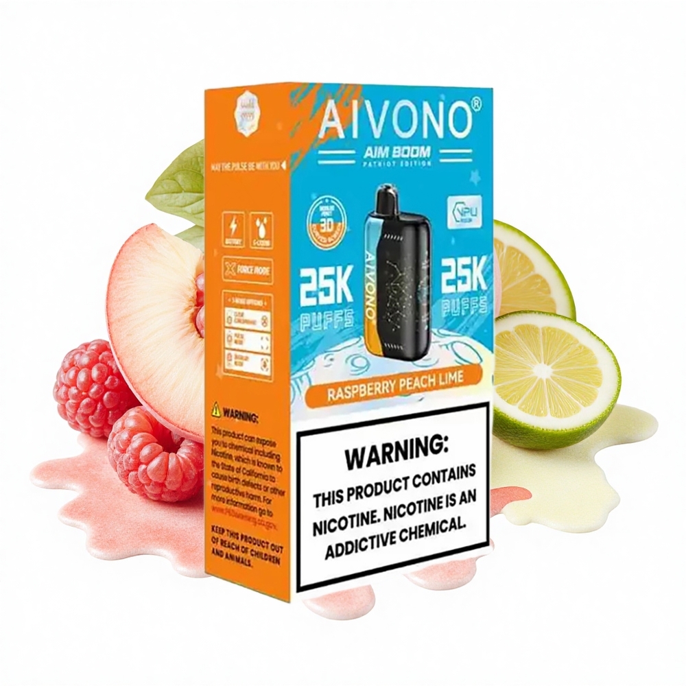 Aivono Aim Boom 25000 Puffs Himbeer Pfirsich Limette 28ml Typ-C