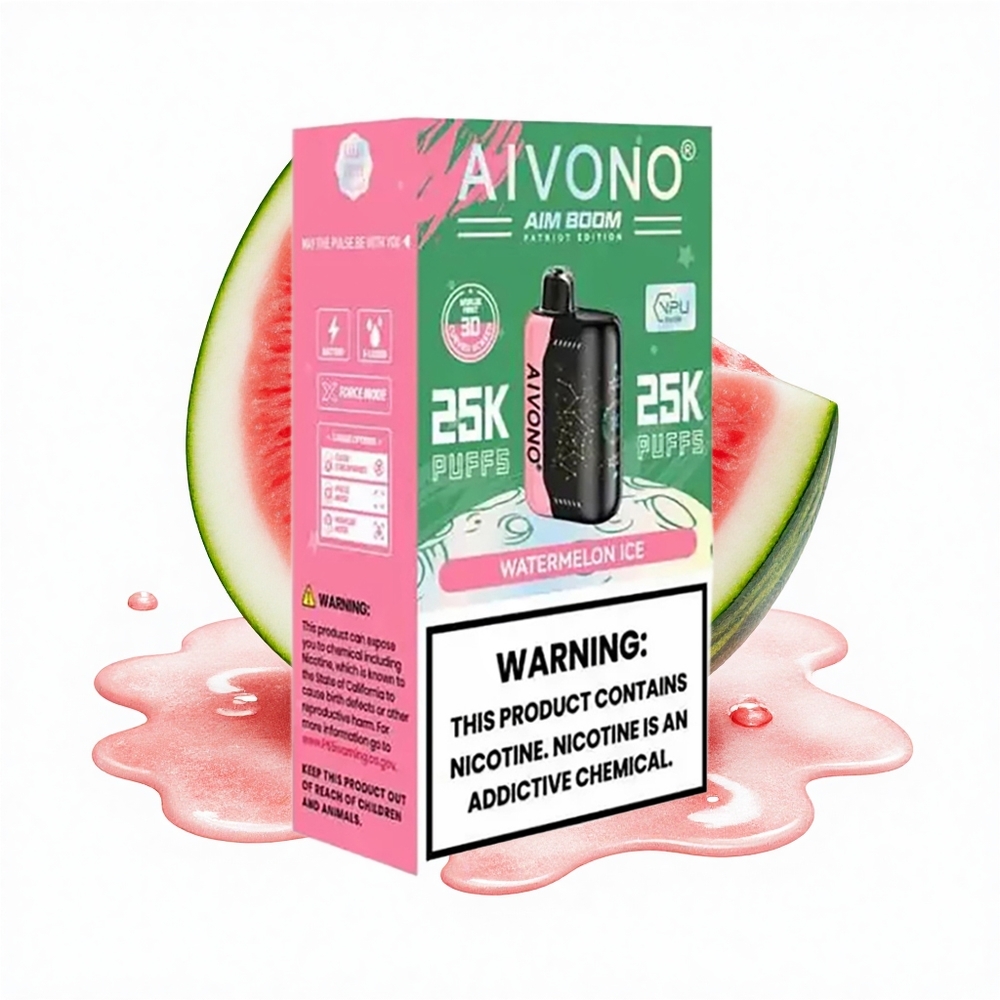 Aivono Aim Boom 25000 Puffs Wassermelone-Eis Typ-C 650mAh 90g