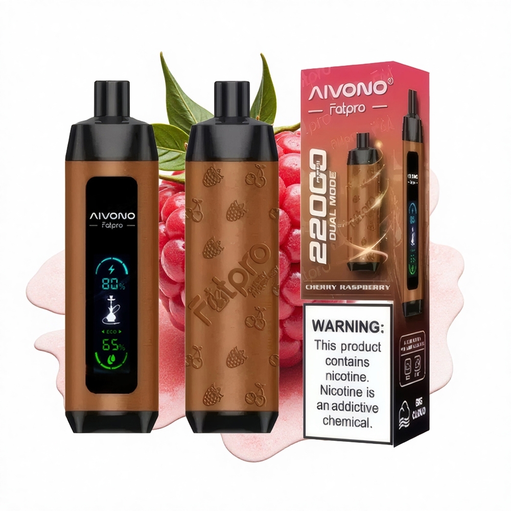 Aivono Aim Fatpro 22000 Puffs Kirsch-Himbeer mit Dual-Modus und Mesh-Spule