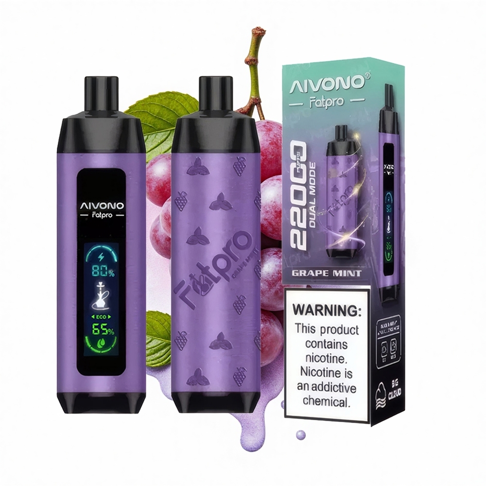 Aivono Aim Fatpro 22000 Puffs Traubenminze 28ml Dual Modes