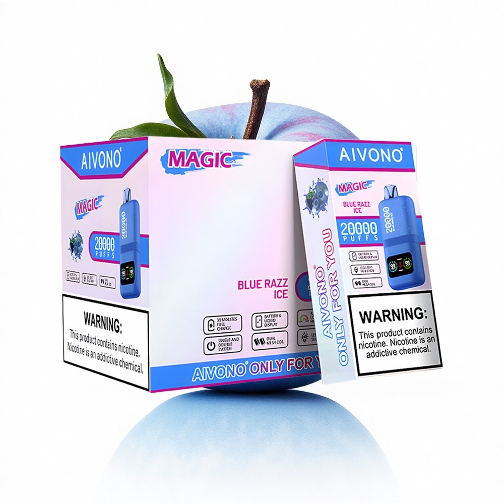 Aivono Aim Magic 20000 Puffs Blaue Himbeere Eis Dual Mesh LCD