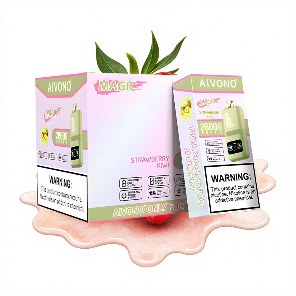 Aivono Aim Magic 20000 Puffs Erdbeer-Kiwi Dual Mesh LCD Typ-C