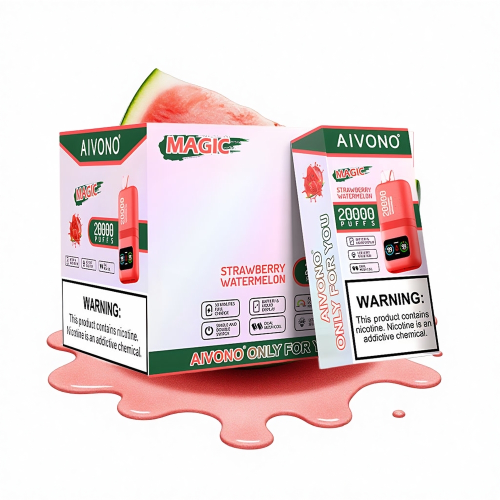 Aivono Aim Magic 20000 Puffs Erdbeer-Wassermelone Dual Mesh LCD