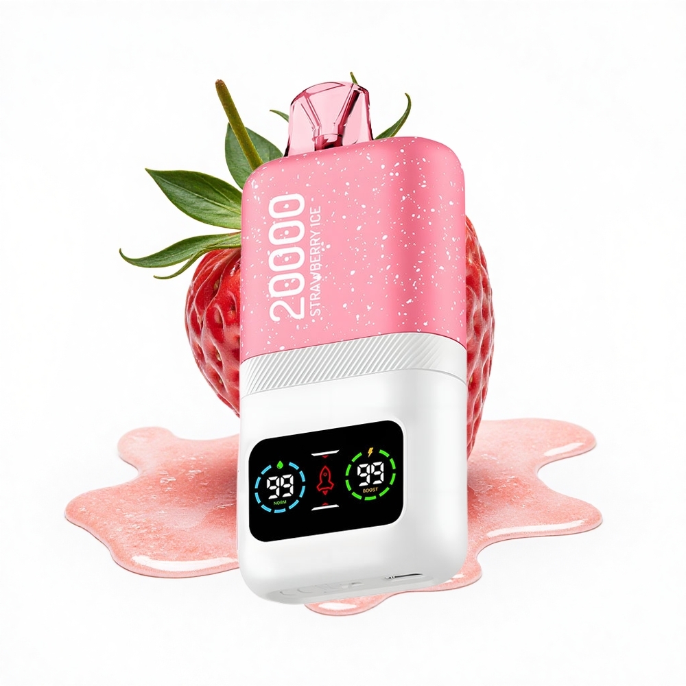 Aivono Aim Magic 20000 Puffs Erdbeereis LCD Typ-C Doppel-Mesh