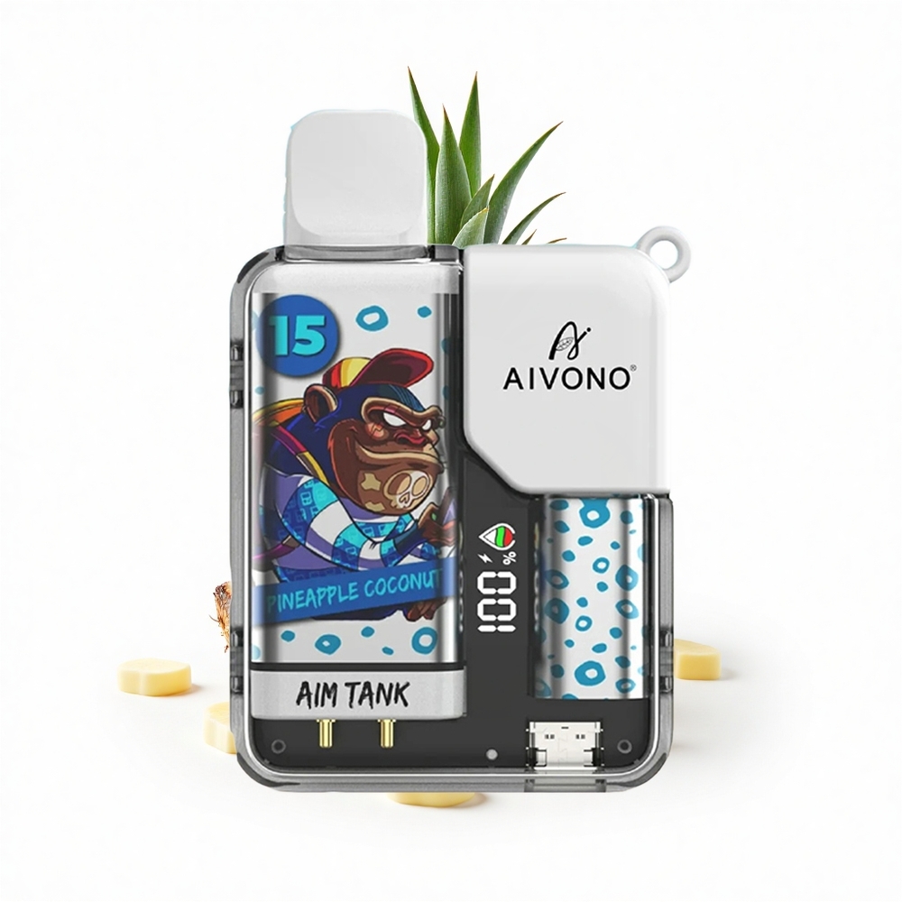 Aivono Aim Tank 9500 Puffs Ananas Kokos 18ml LCD