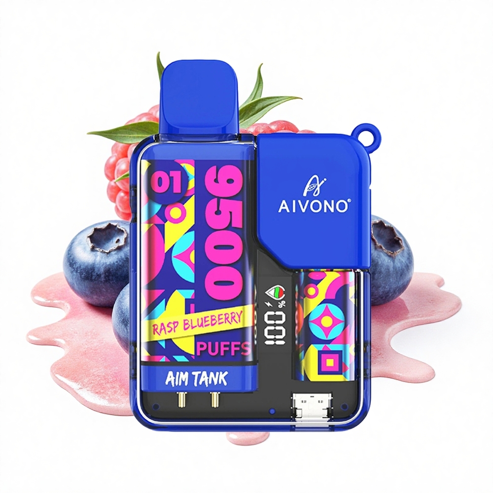 Aivono Aim Tank 9500 Puffs Blaubeere-Mesh 18ml LCD