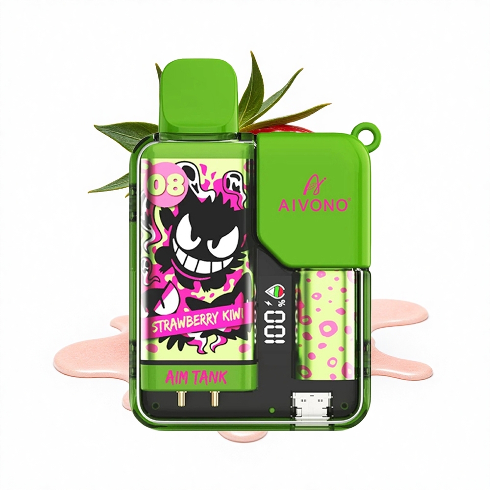Aivono Aim Tank 9500 Puffs Erdbeer-Kiwi LCD 650mAh 18ml