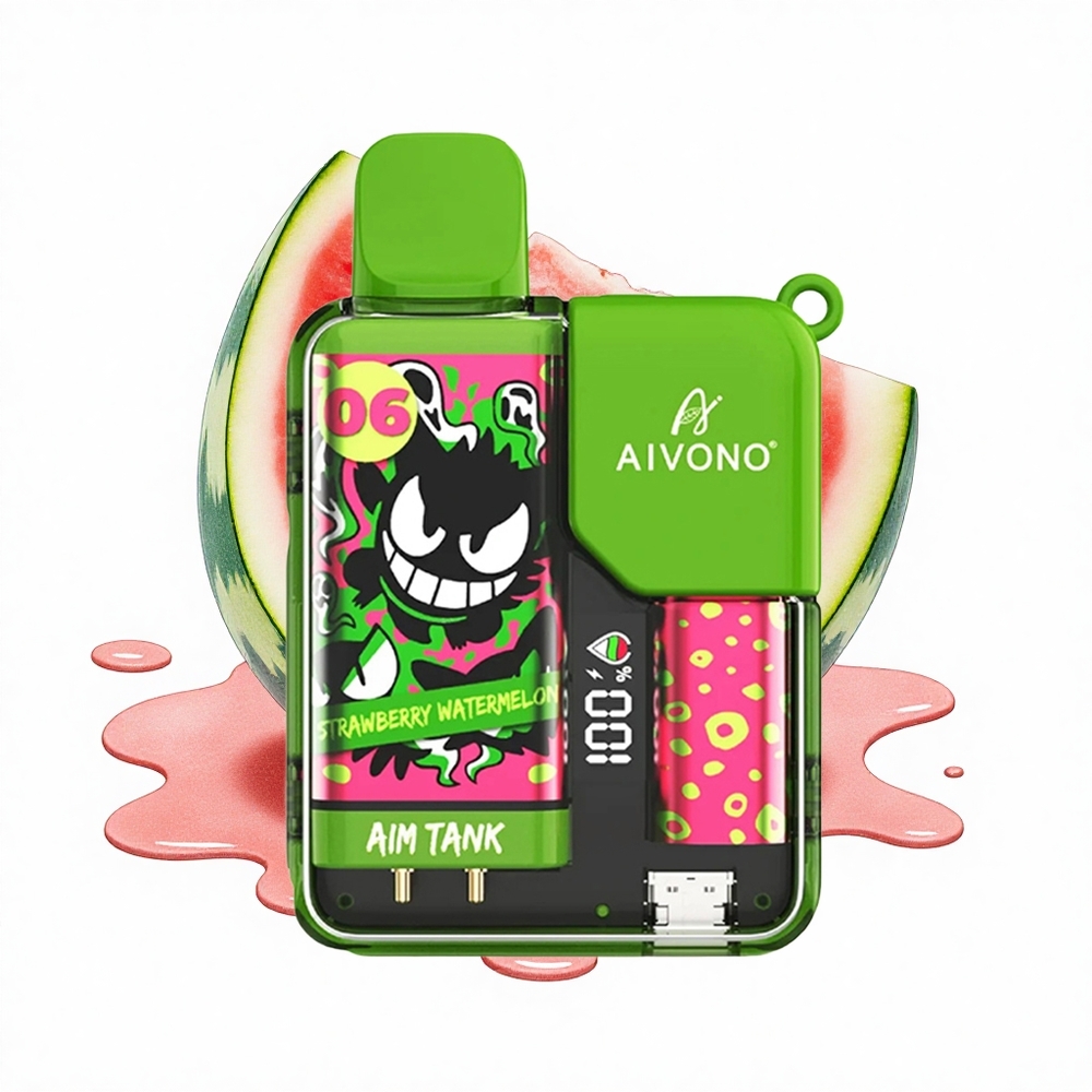 Aivono Aim Tank 9500 Puffs Erdbeer-Wassermelone 18ml LCD Mesh