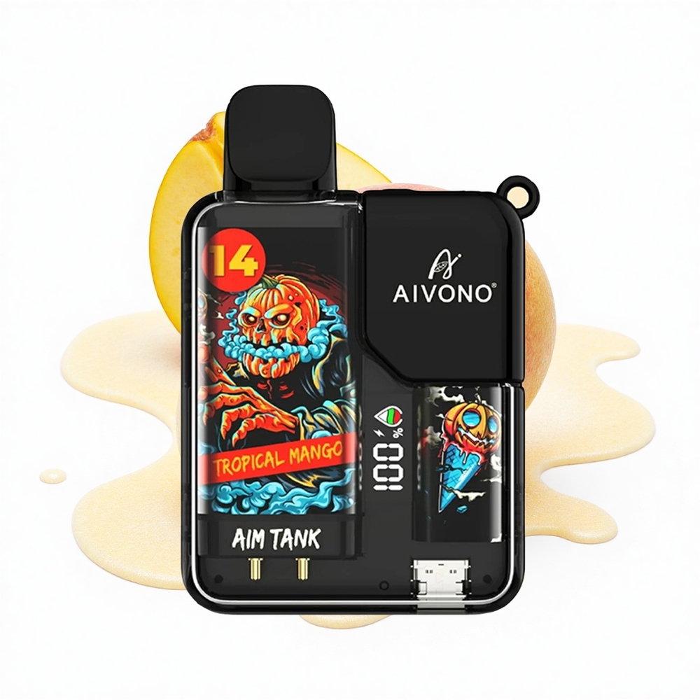 Aivono Aim Tank 9500 Puffs Tropische Mango 18ml LCD Mesh