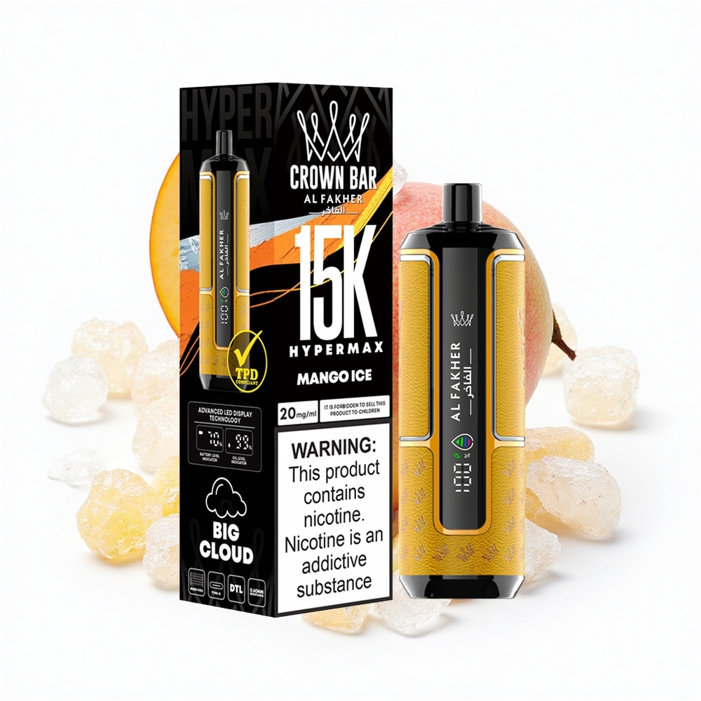 Al Fakher Crown Bar 15K Hypermax Mango Eis 22ml Typ-C