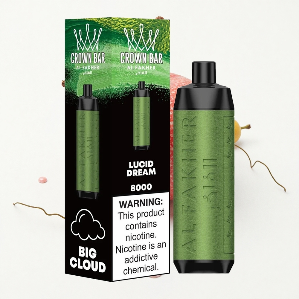 Al Fakher Crown Bar 8000 Crystal Klarer Traum 18ml Typ-C 600mAh