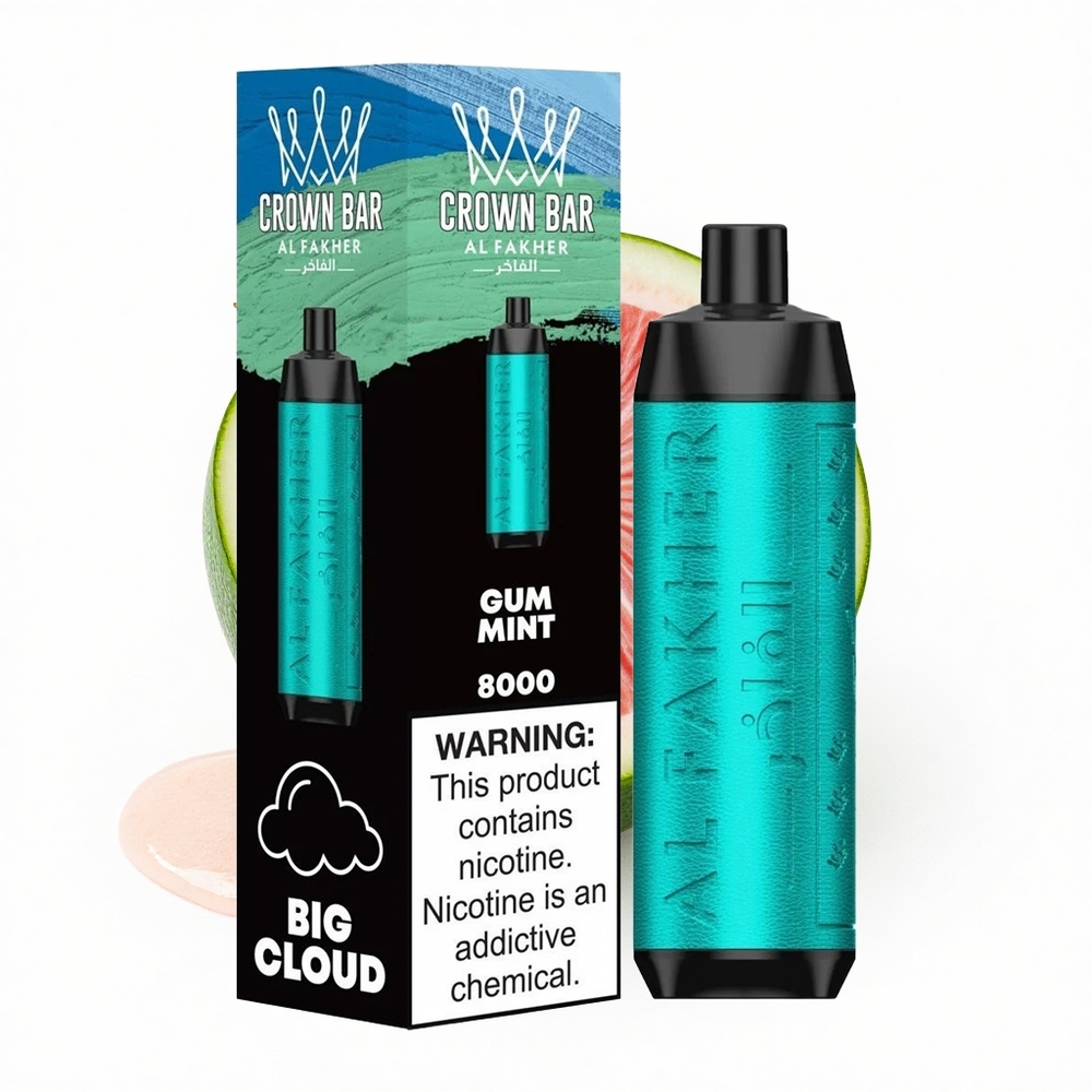 Al Fakher Crown Bar 8000 Crystal Minze 600mAh Typ-C