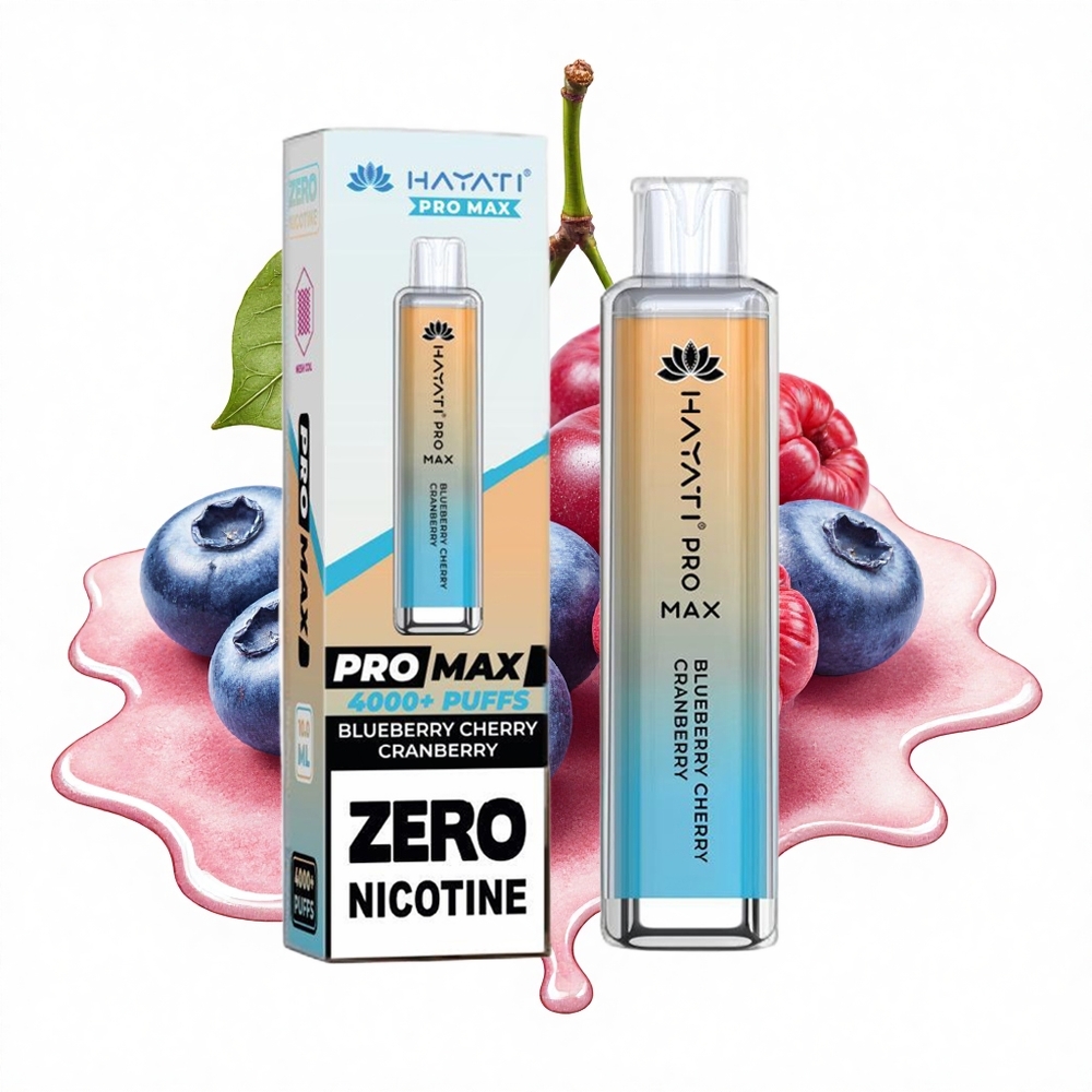 Hayati Pro Max 4000 Puffs Blaubeere Kirsche Preiselbeere Dual Mesh 1400mAh Kristall