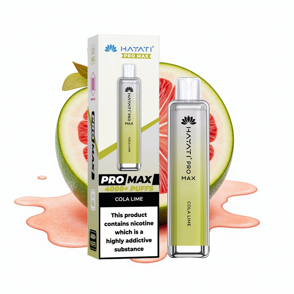 Hayati Pro Max 4000 Puffs Cola Limette Dual Mesh 1400mAh