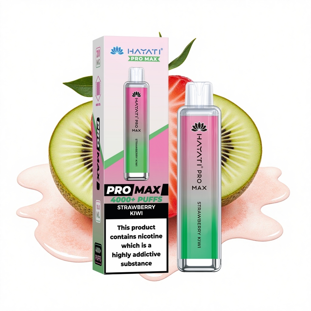 Hayati Pro Max 4000 Puffs Erdbeer-Kiwi Dual Mesh Rechargebar