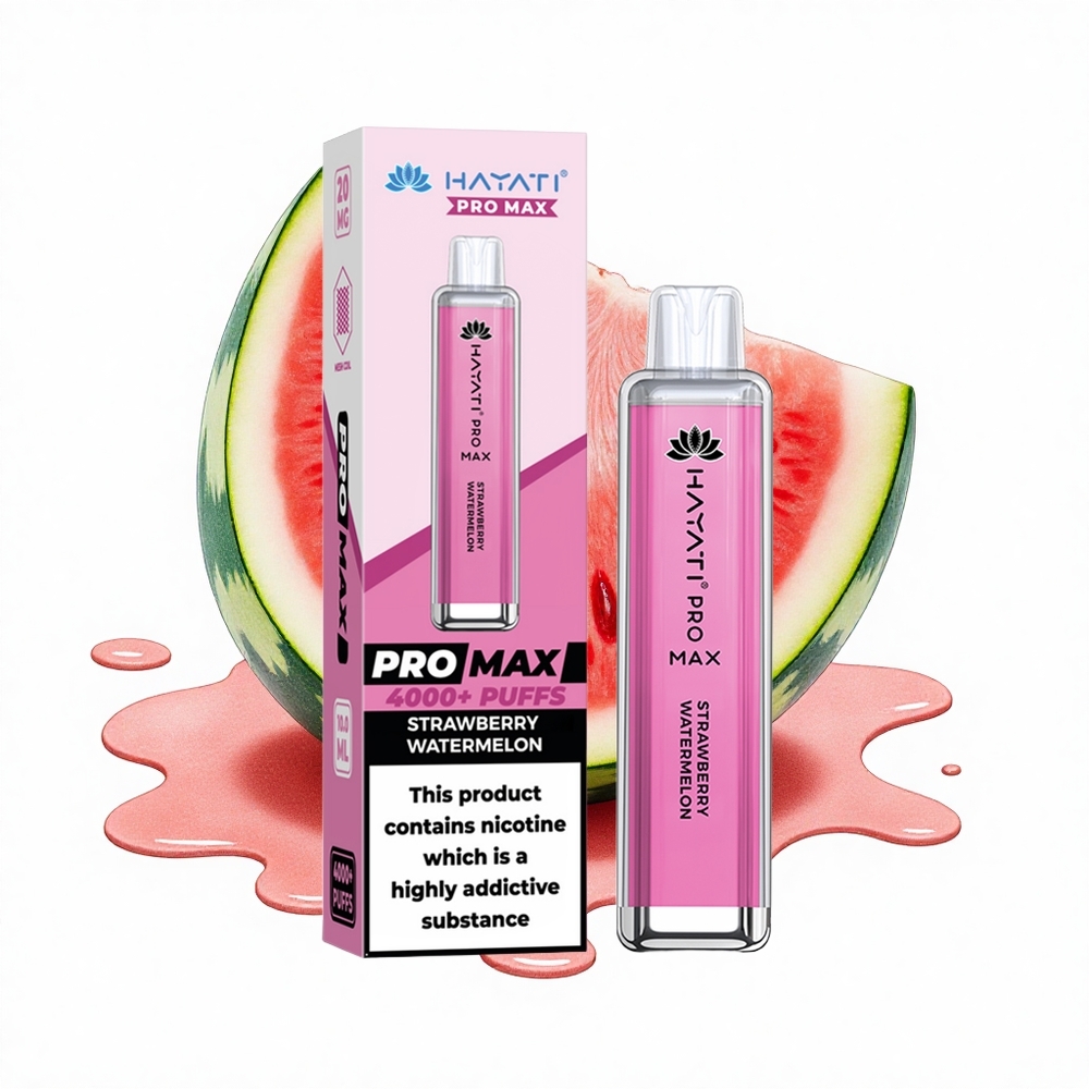 Hayati Pro Max 4000 Puffs Erdbeer-Wassermelone Dual-Mesh 1400mAh