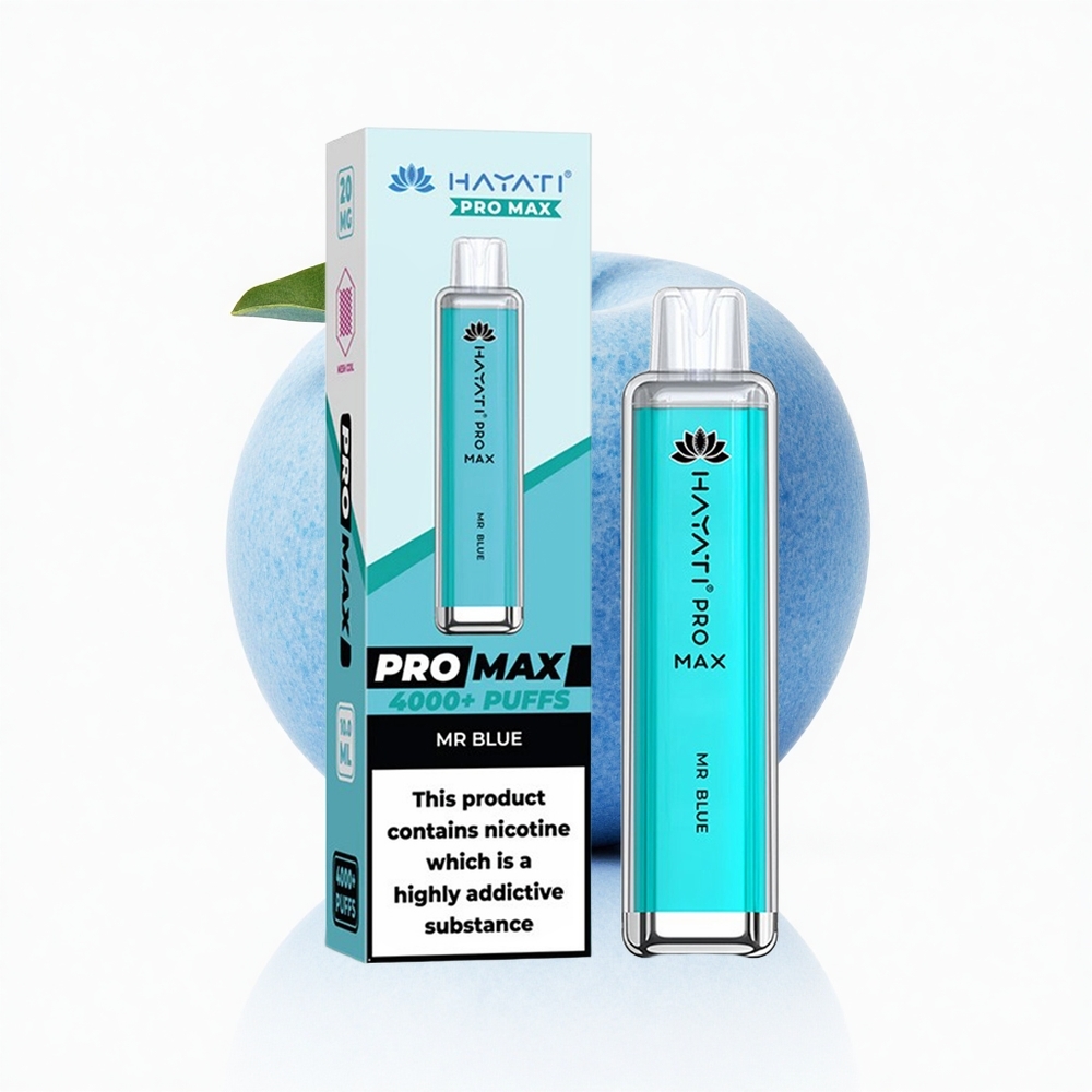 Hayati Pro Max 4000 Puffs Herr Blau Pro Max Dual Ohm Kristall