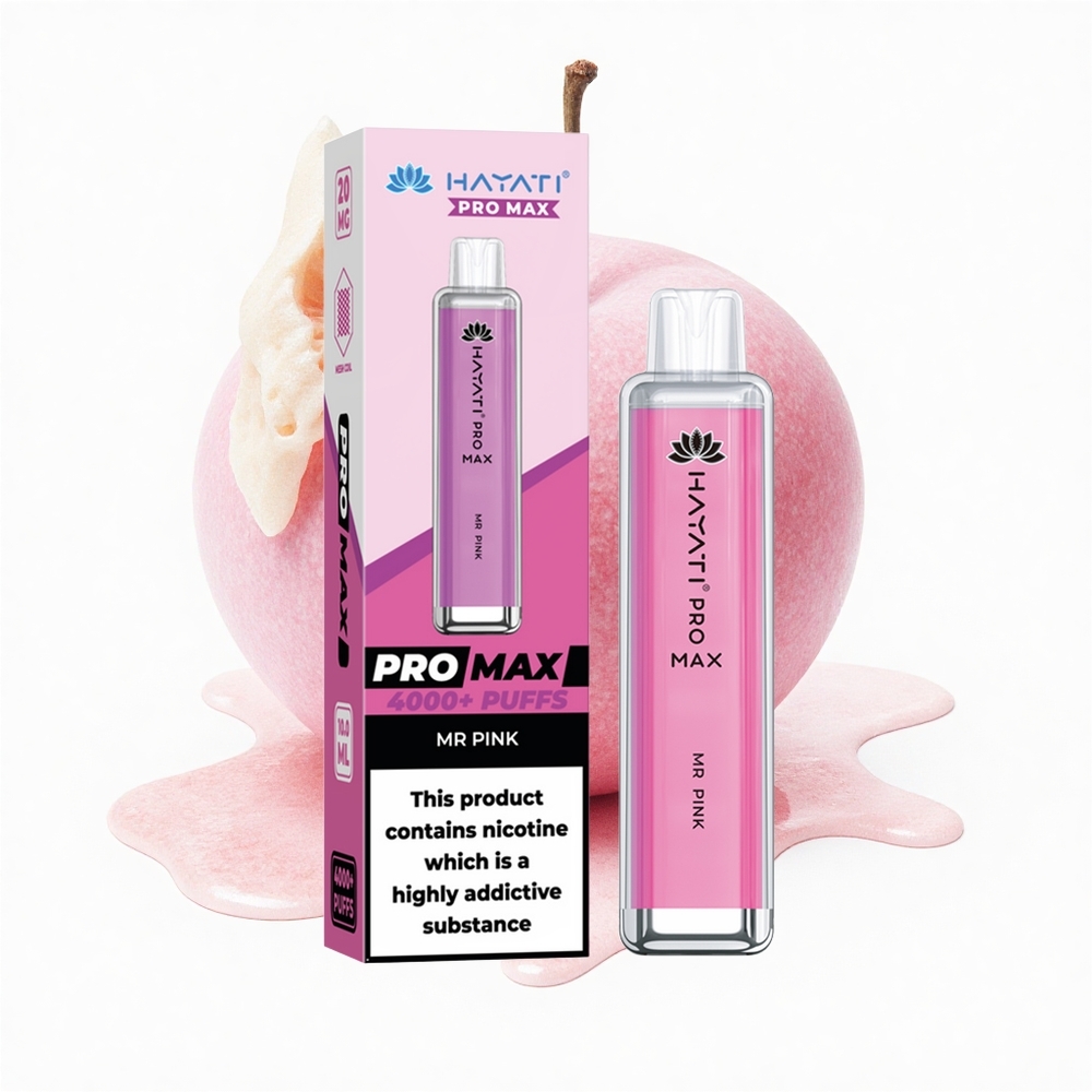 Hayati Pro Max 4000 Puffs Herr Rosa Pro Dual Coil 2ml TPD