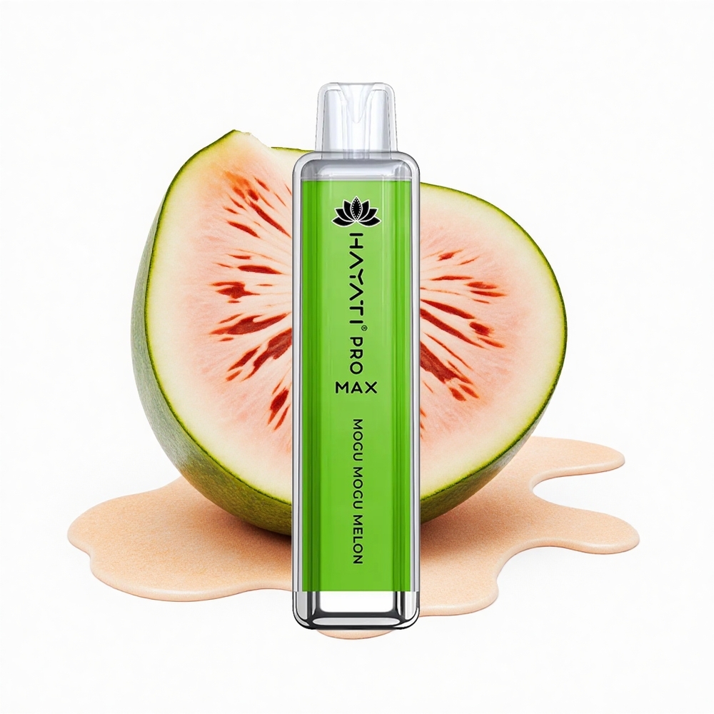 Hayati Pro Max 4000 Puffs Melone Mogu Mogu Dual Mesh LED Kristall