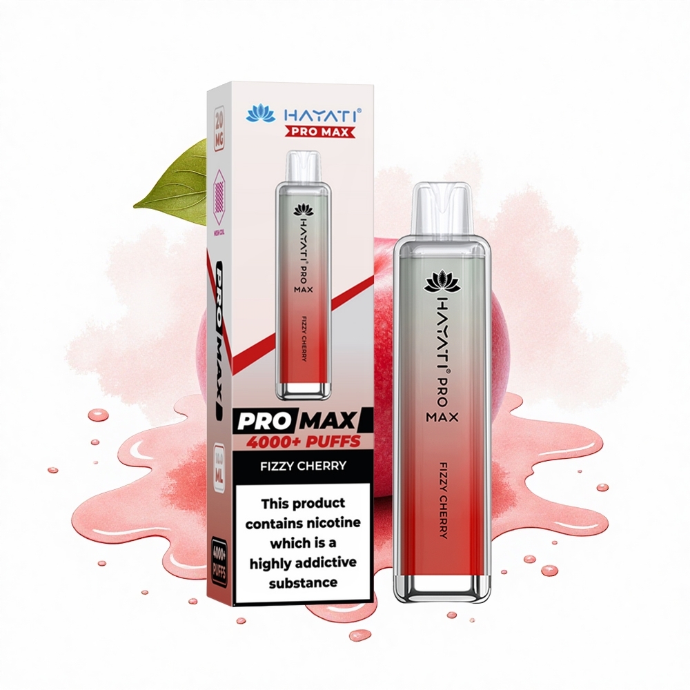Hayati Pro Max 4000 Puffs Sprudelnde Kirsche Dual Mesh Rechargebar
