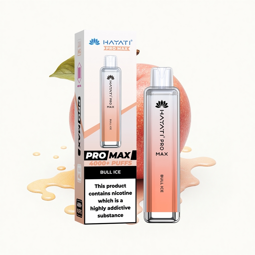 Hayati Pro Max 4000 Puffs Stier-Eis Pro Dual Mesh 2ml TPD