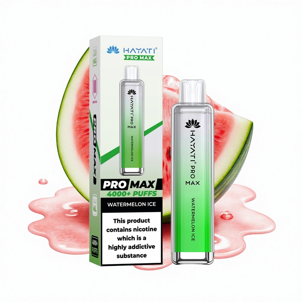 Hayati Pro Max 4000 Puffs Wassermelonen-Eis Dual Mesh Rechargebar