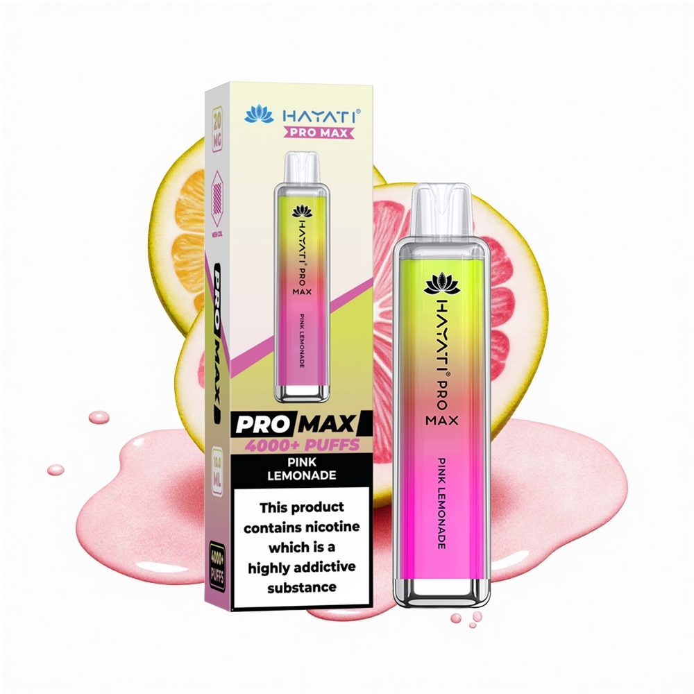 Hayati Pro Max 4000 Puffs Zitronenlimonade Dual Mesh 1400mAh