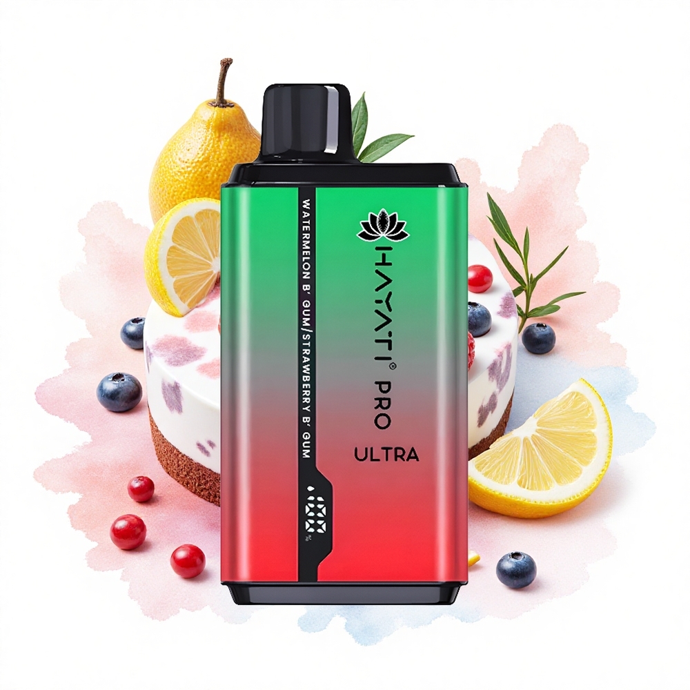 Hayati Pro Ultra 15000 Puffs Blaubeere Himbeere Kirsche Zitrone & Blaubeere 850mAh 24ml 2%