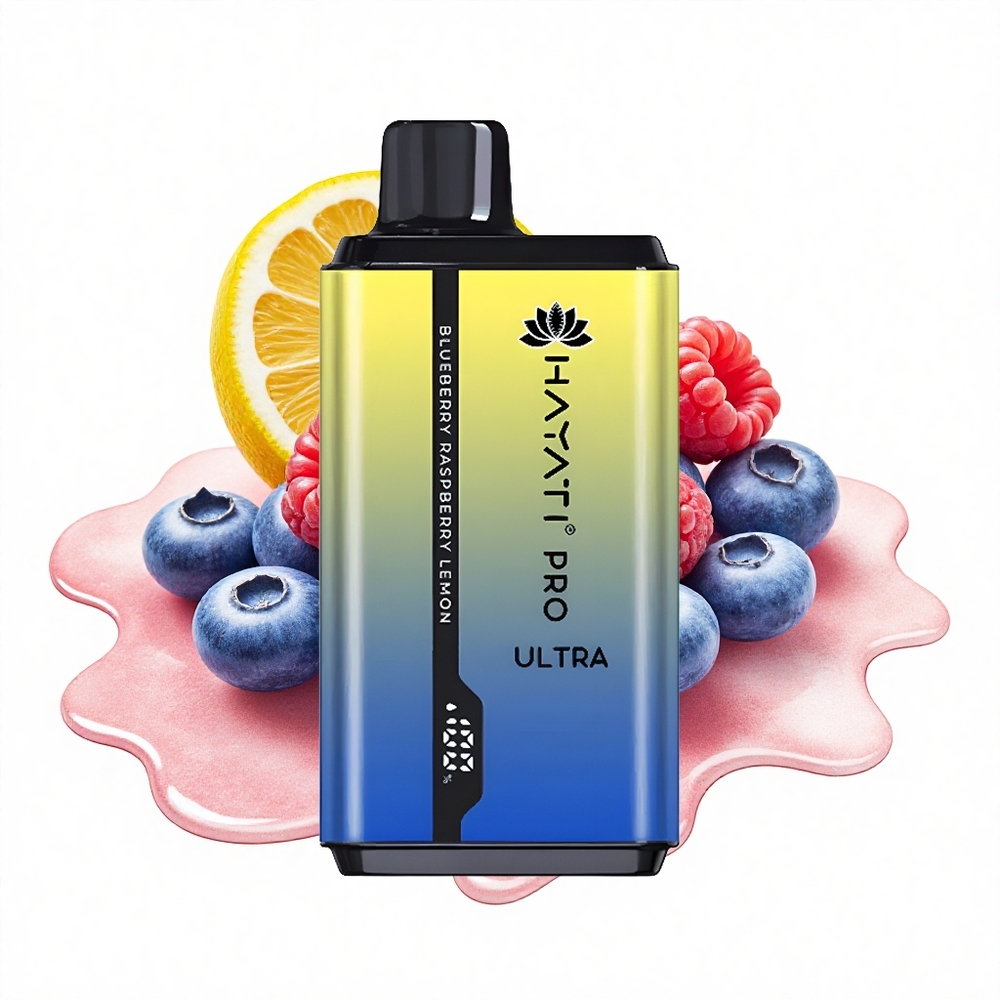Hayati Pro Ultra 15000 Puffs Blaubeere Himbeere Zitrone 850mAh 24ml 2%