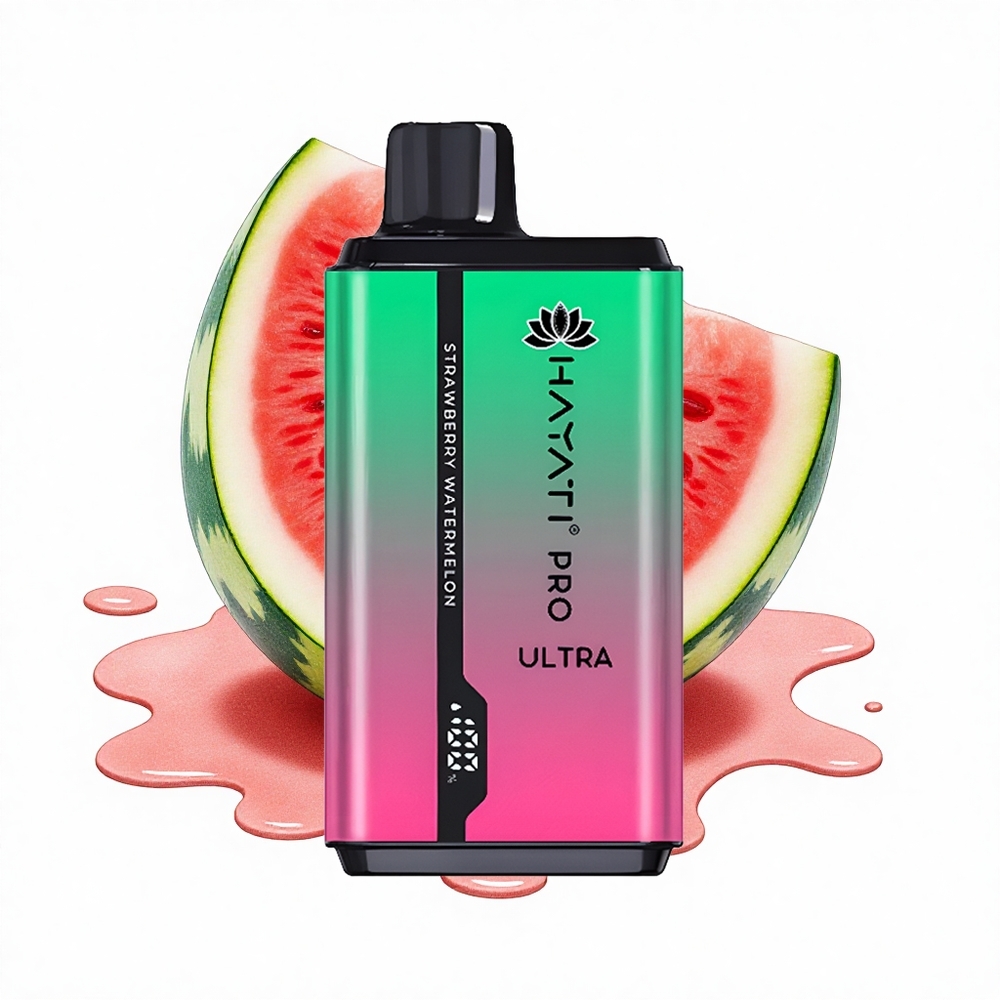 Hayati Pro Ultra 15000 Puffs Erdbeer-Wassermelone 2x12ml 2%