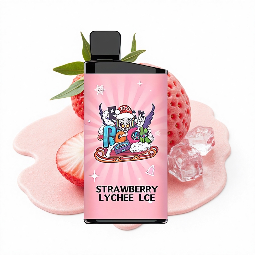 IGET Bar 3500 Puffs Erdbeer-Litschi-Eis Mesh 1.2 Ohm