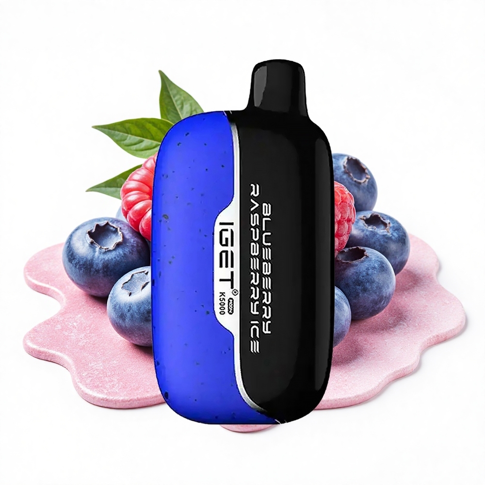 IGET Moon K5000 Puffs Blaubeere Himbeere Eis PC Mesh 1.35 Ohm