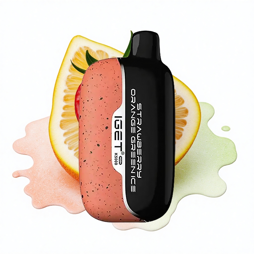 IGET Moon K5000 Puffs Erdbeer-Orange-Grünes Eis 5000 Puffs 1.35 Ohm Mesh