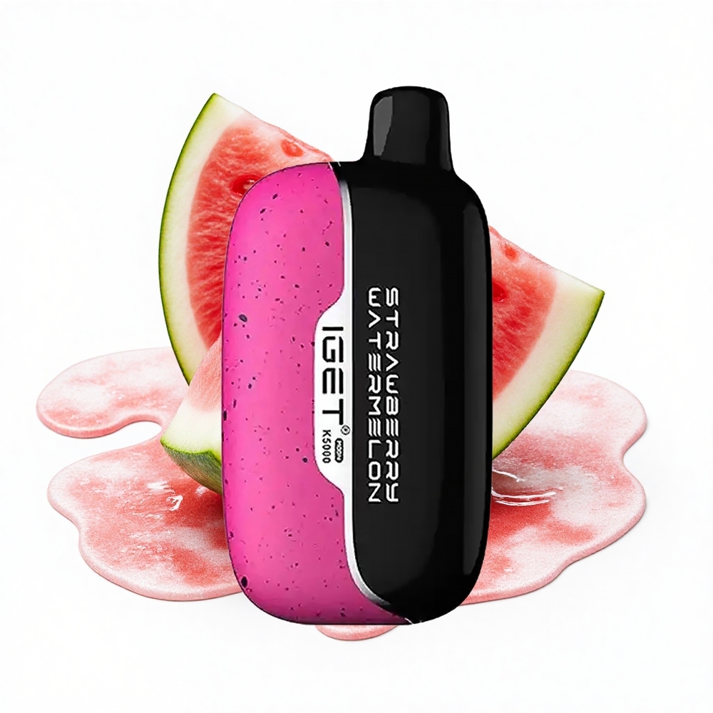 IGET Moon K5000 Puffs Erdbeer-Wassermelonen-Eis PC 1.35 Ohm Mesh