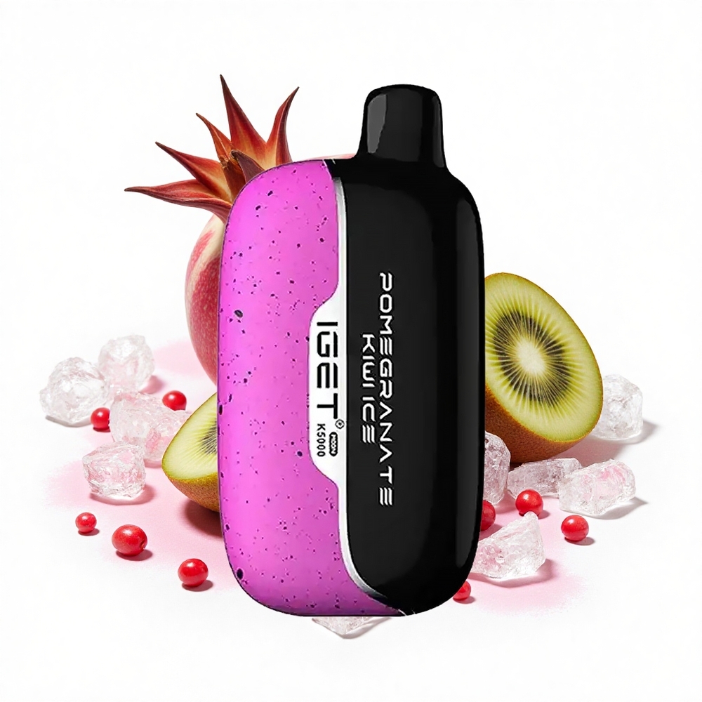 IGET Moon K5000 Puffs Granatapfel-Kiwi-Eis PC 1.35 Ohm Mesh