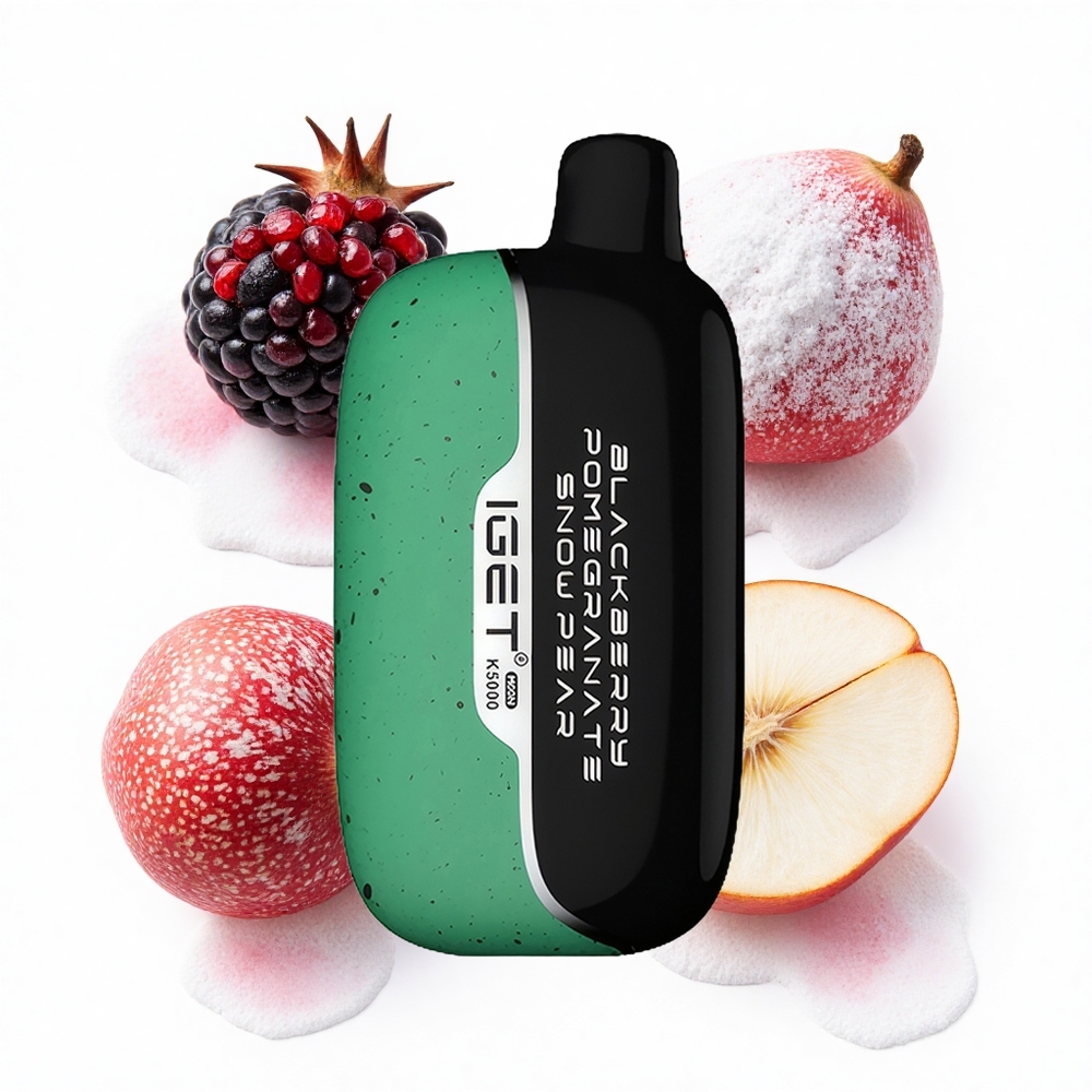 IGET Moon K5000 Puffs Schwarzbeere Granatapfel Schneebirne PC 1.35 Ohm