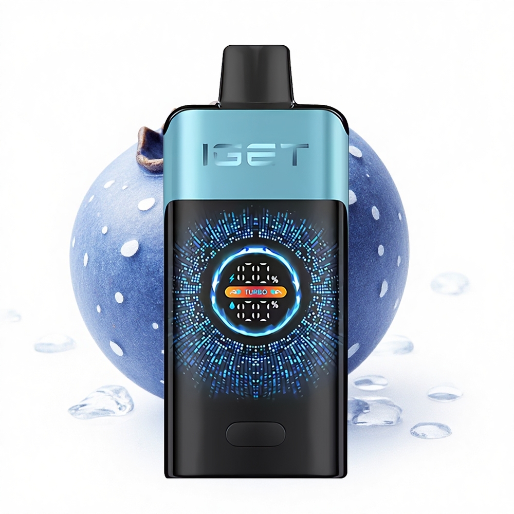 IGET ONE 12000 Puffs Blaubeer-Eis Dual Mesh Curved Screen