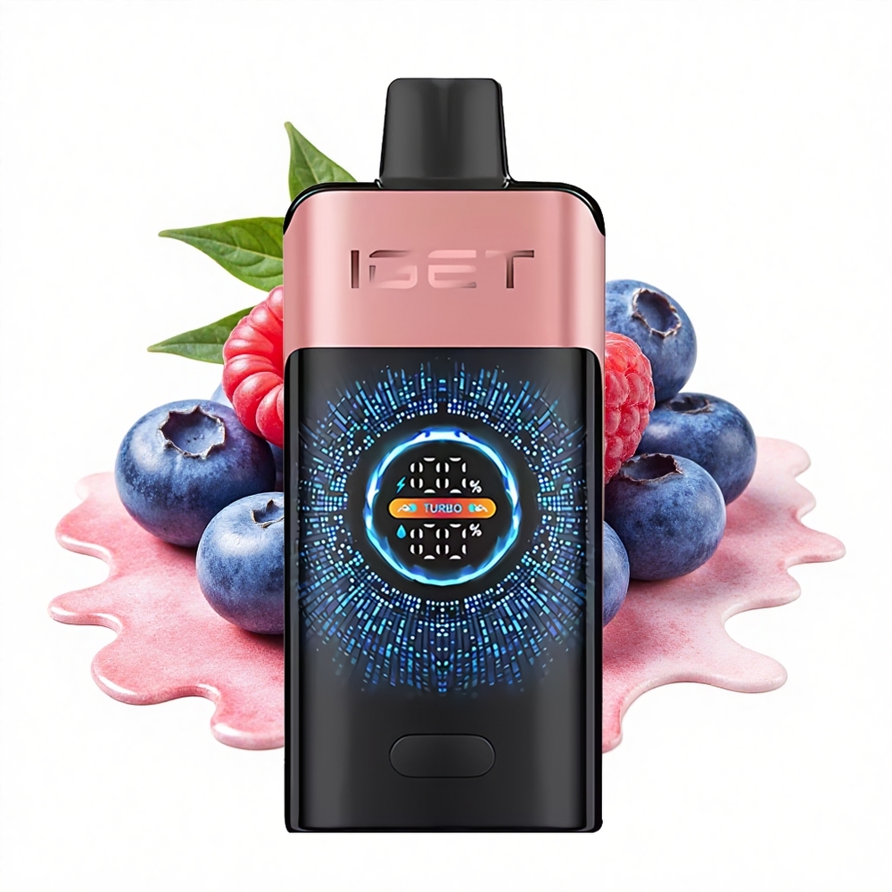 IGET ONE 12000 Puffs Blaubeere Himbeere Dual Mesh 2700mAh